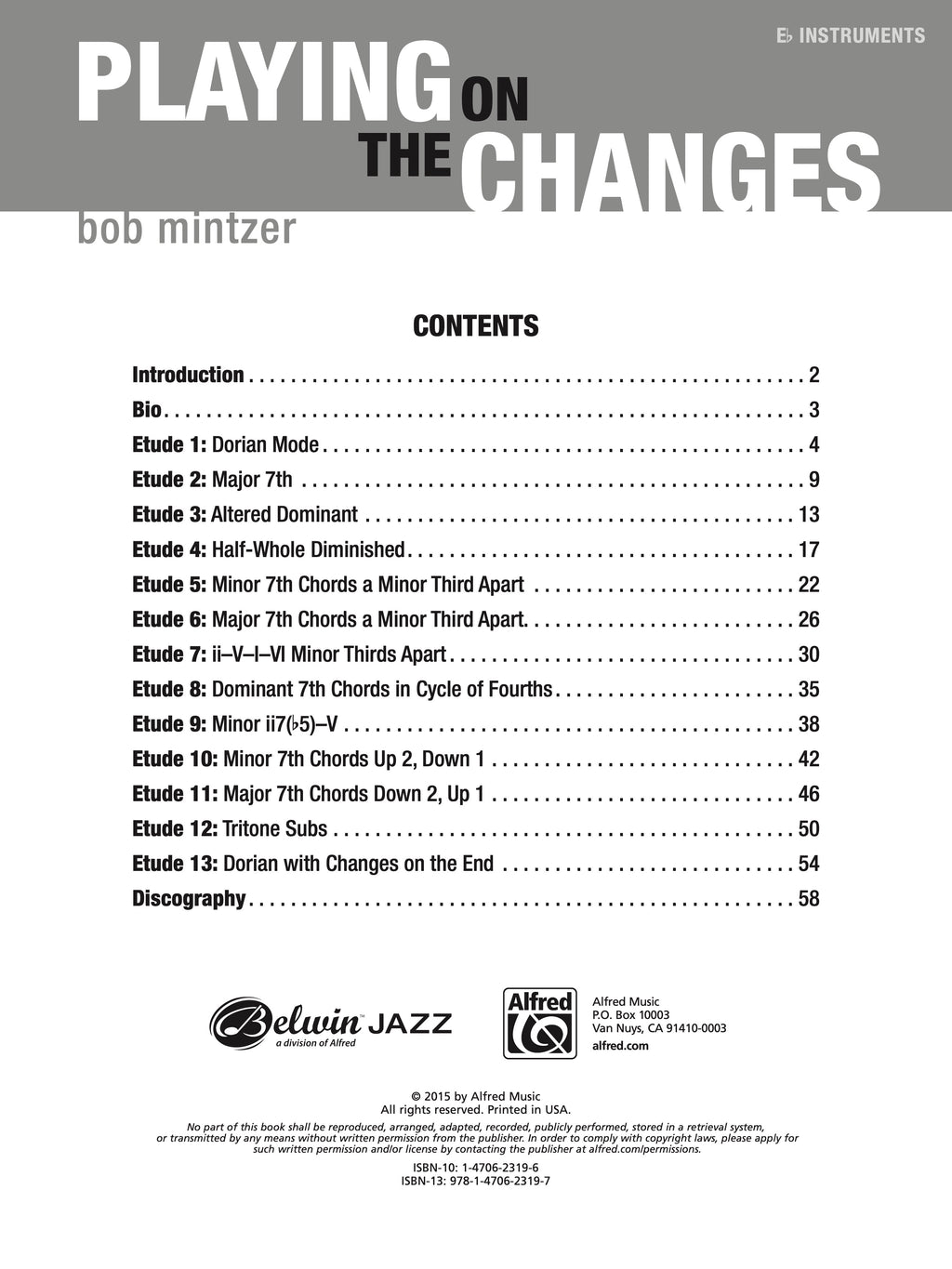 Playing On The Changes Eb