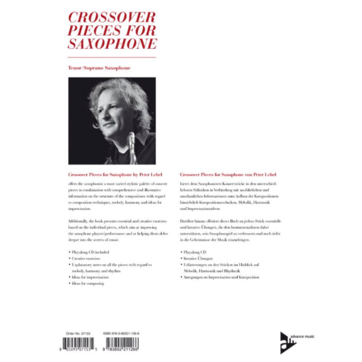 Crossover Pieces for Saxophone sopraan- & tenorsax