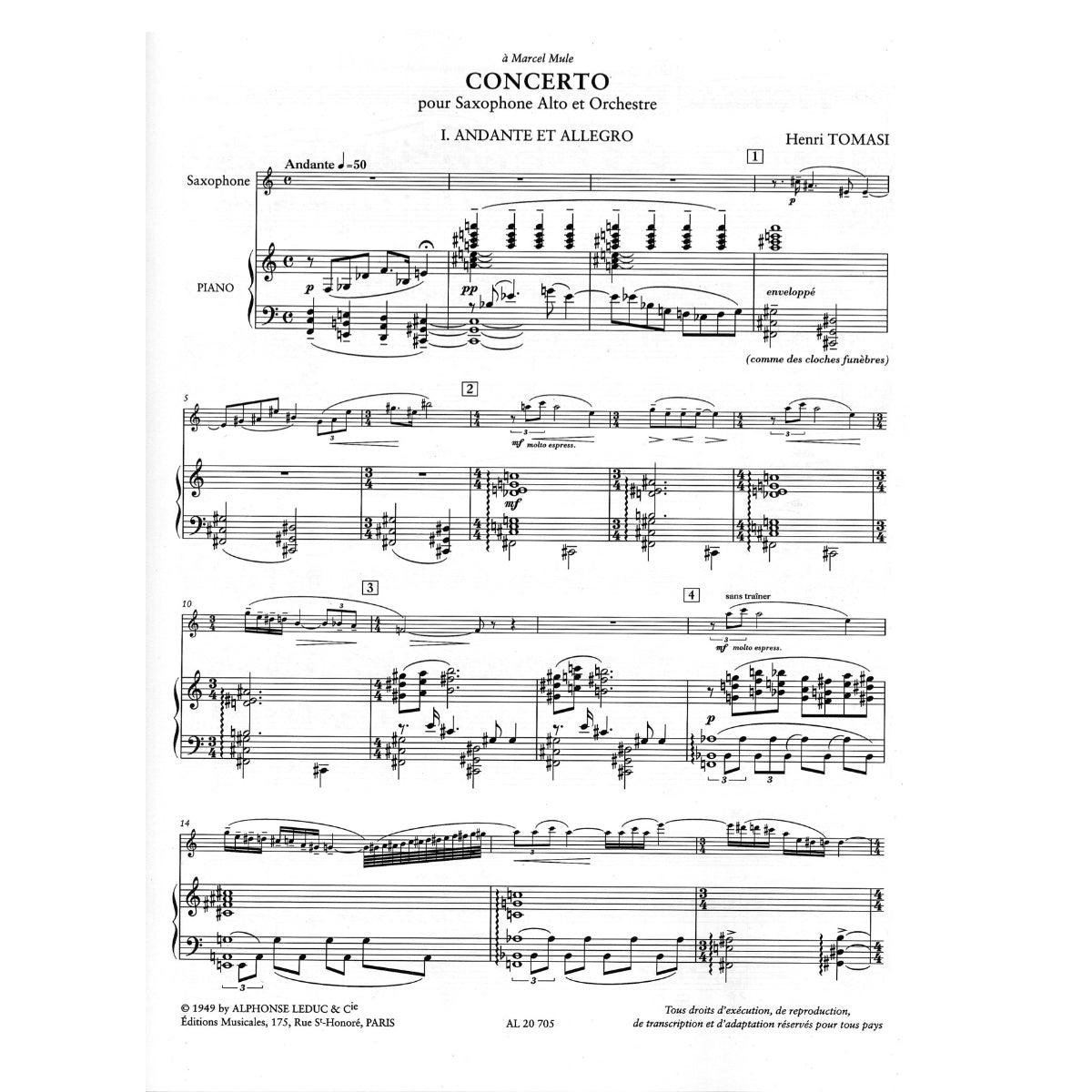 Concerto altsax & piano