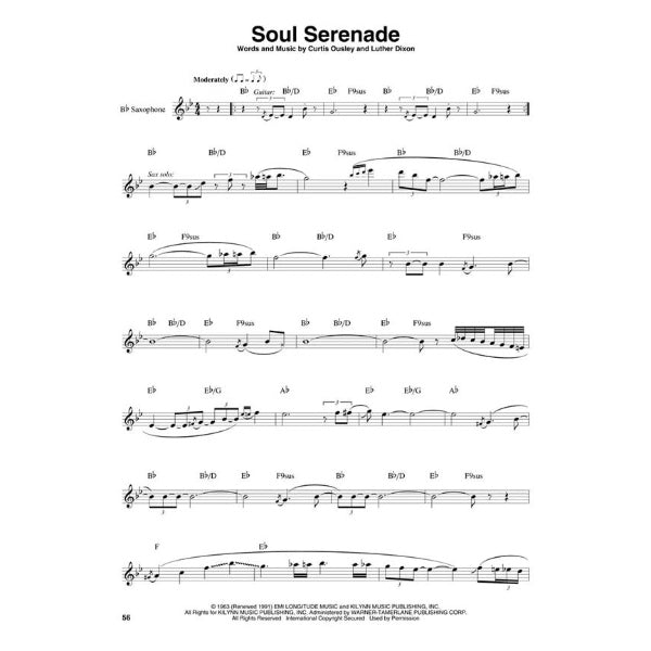 Saxophone Play-Along volume 2: R&B