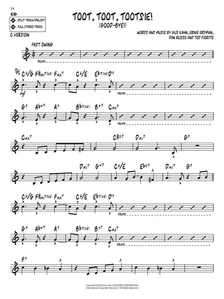 Jazz Play Along vol. 174: Tin Pan Alley