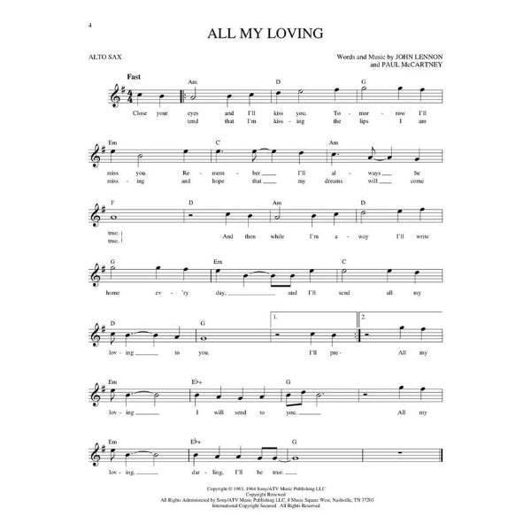 Easy Pop Melodies altsax