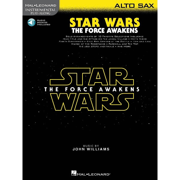 Instrumental Play-Along: Star Wars: The Force Awakens altsax