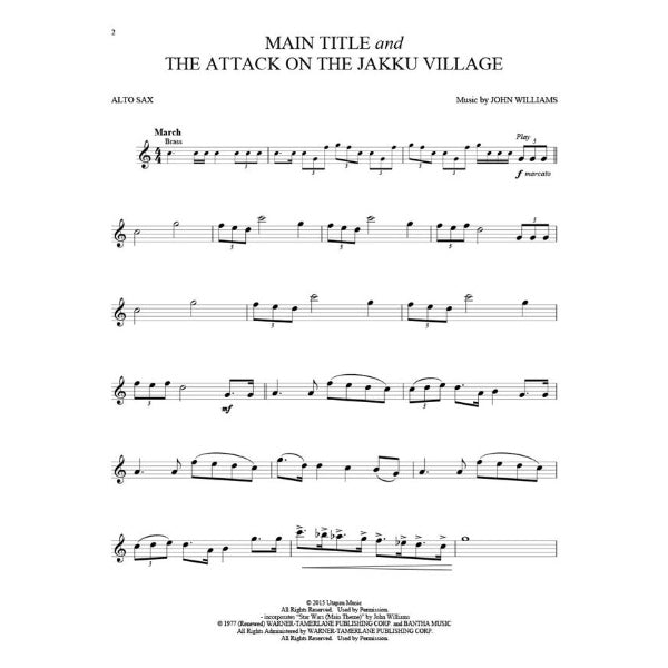 Instrumental Play-Along: Star Wars: The Force Awakens altsax
