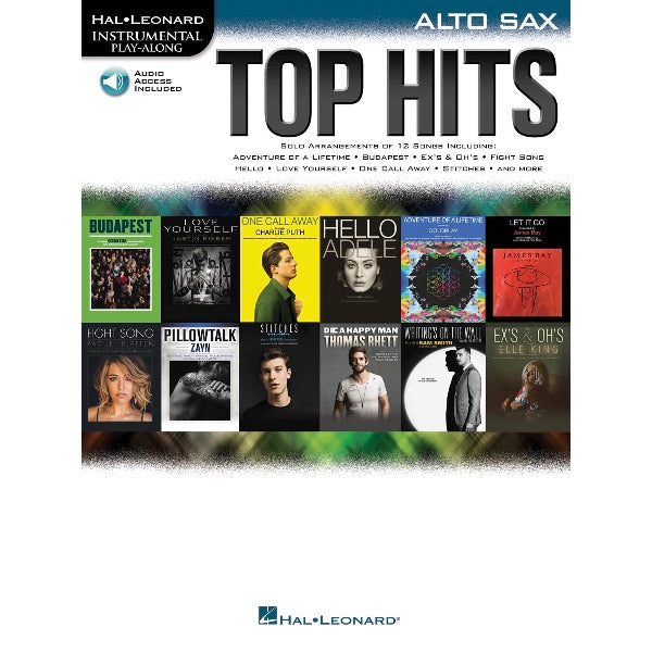 Instrumental Play-Along: Top Hits altsax