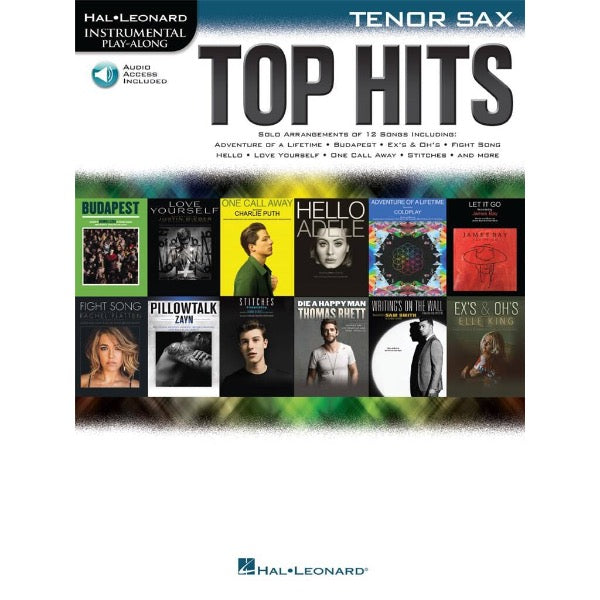 Instrumental Play-Along: Top Hits tenorsax