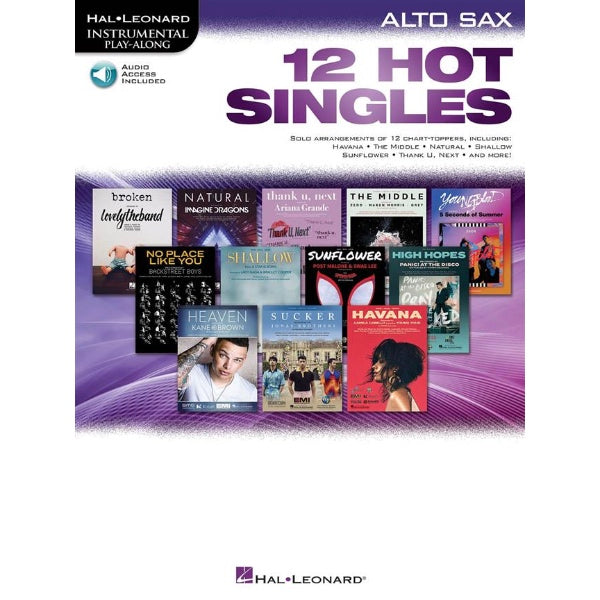 Instrumental Play-Along: 12 Hot Singles altsax