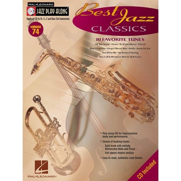 Jazz Play Along vol. 74: Best Jazz Classics
