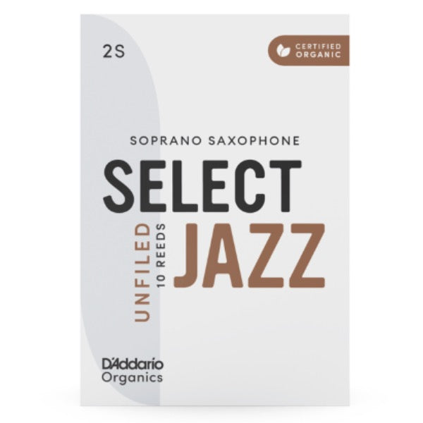 D'Addario Organic Select Jazz unfiled sopraansax riet per stuk