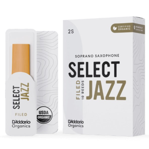 D'Addario Organic Select Jazz filed sopraansax riet per stuk