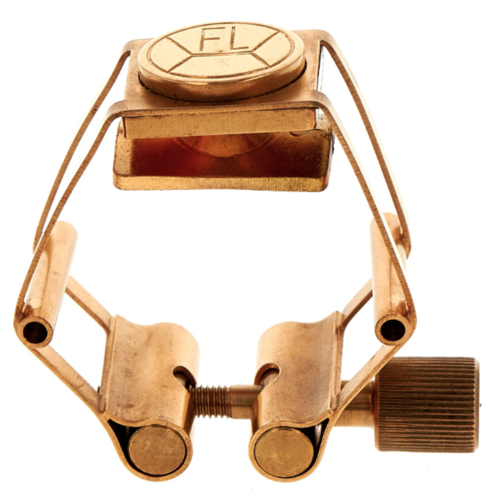 Francois Louis Pure Brass vergulde sopraansax rietbinder