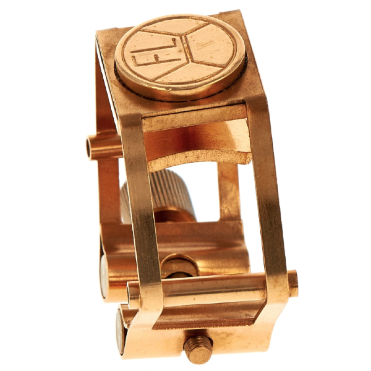Francois Louis Pure Brass vergulde sopraansax rietbinder