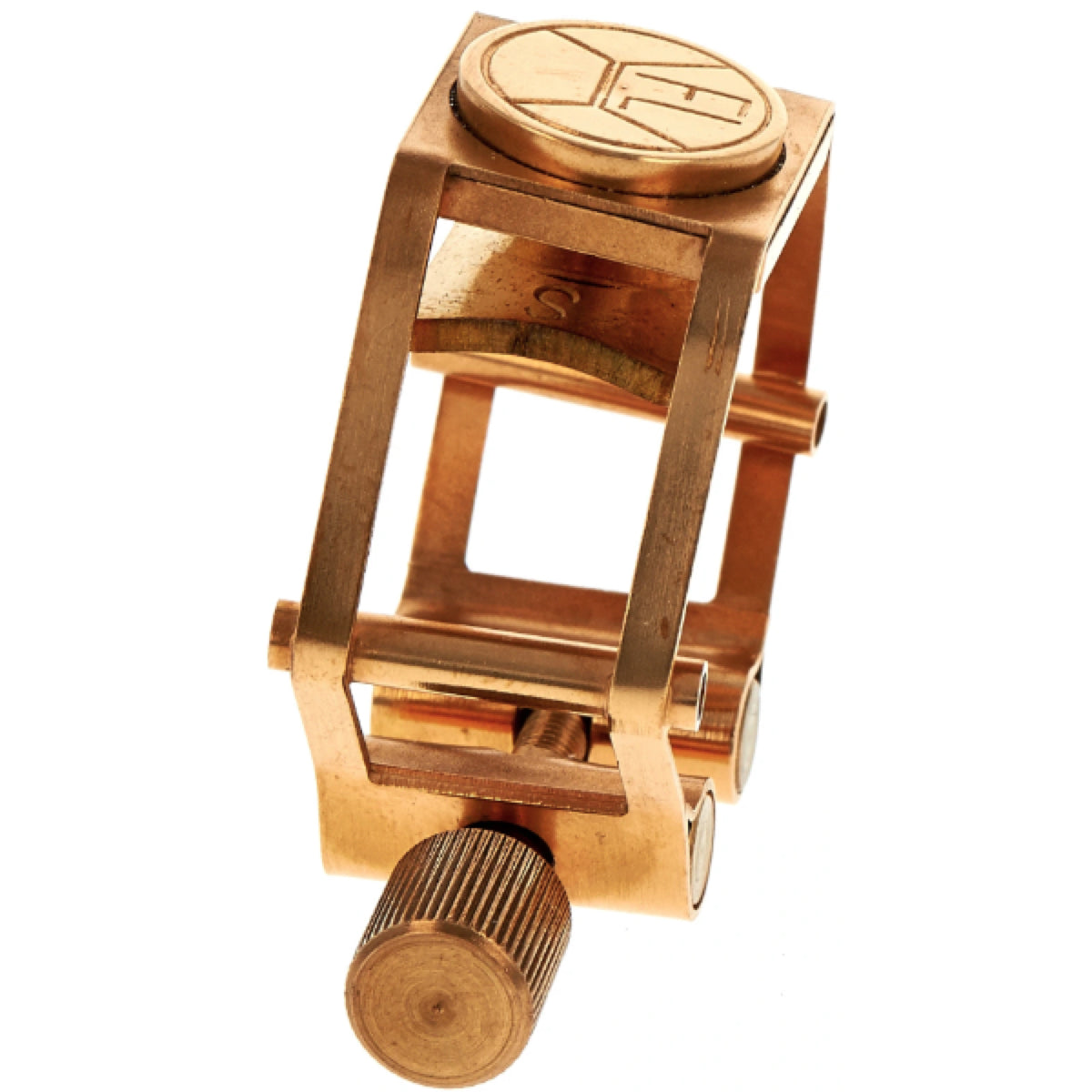 Francois Louis Pure Brass vergulde sopraansax rietbinder