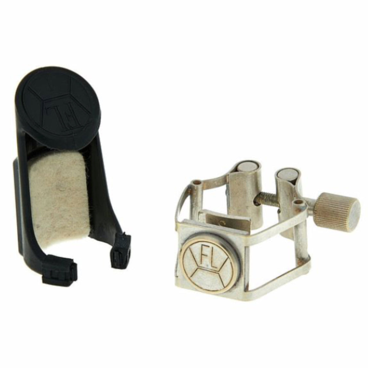 Francois Louis Pure Brass verzilverde sopraansax rietbinder