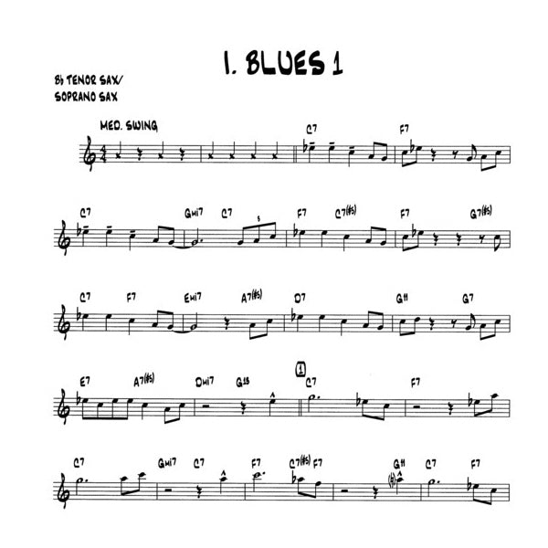 Bob Mintzer: 15 Easy Jazz, Blues & Funk Etudes Bb
