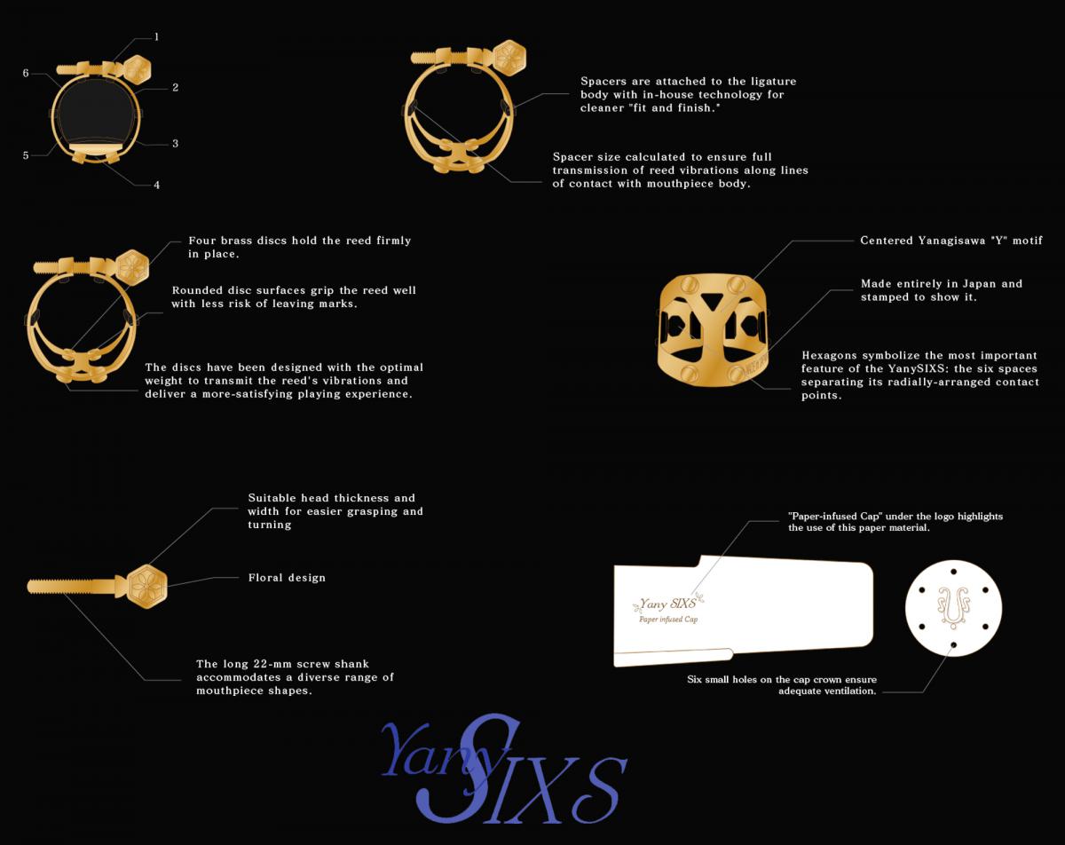 Yanagisawa YANY-SIXS altsax rietbinder