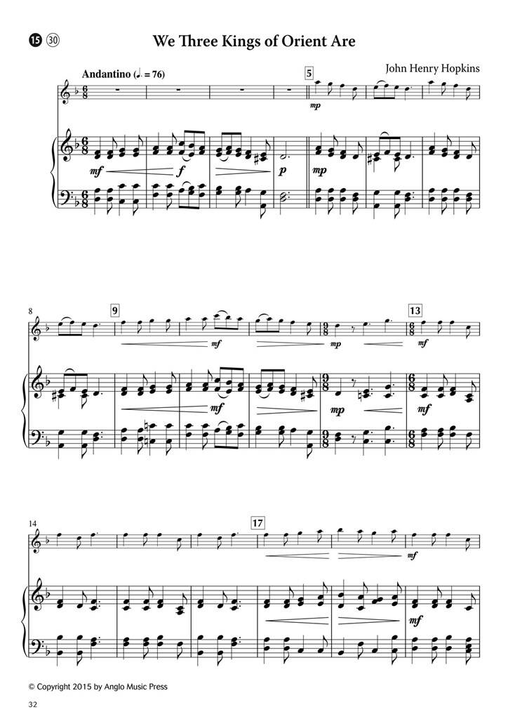 15 Easy Christmas Carols dwarsfluit & piano