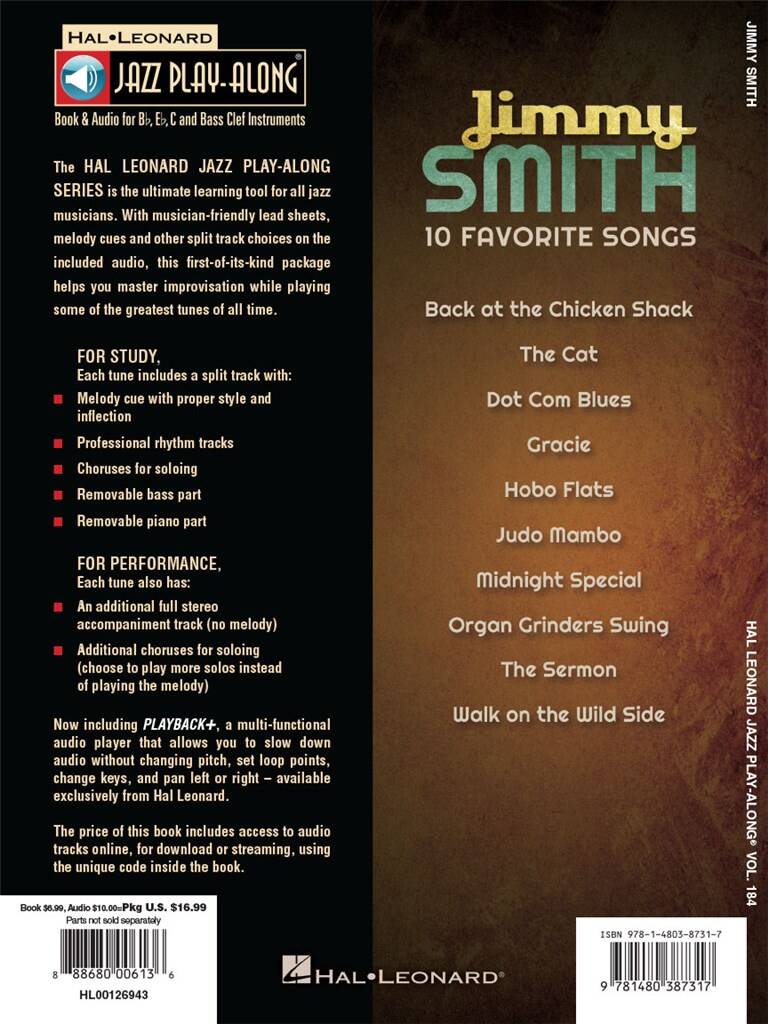Jazz Play Along vol. 184: Jimmy Smith