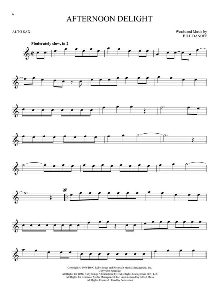 101 Popular Songs altsax