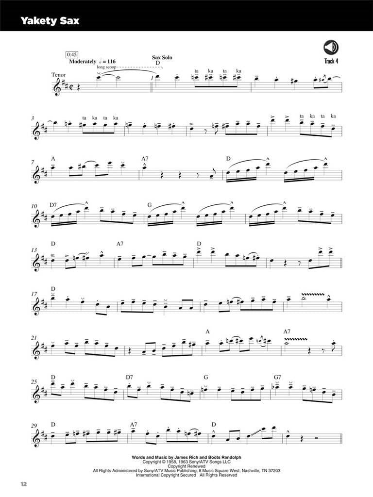 25 Great Sax Solos saxofoon