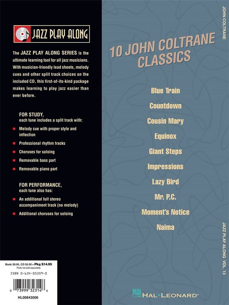 Jazz Play Along vol. 13: John Coltrane