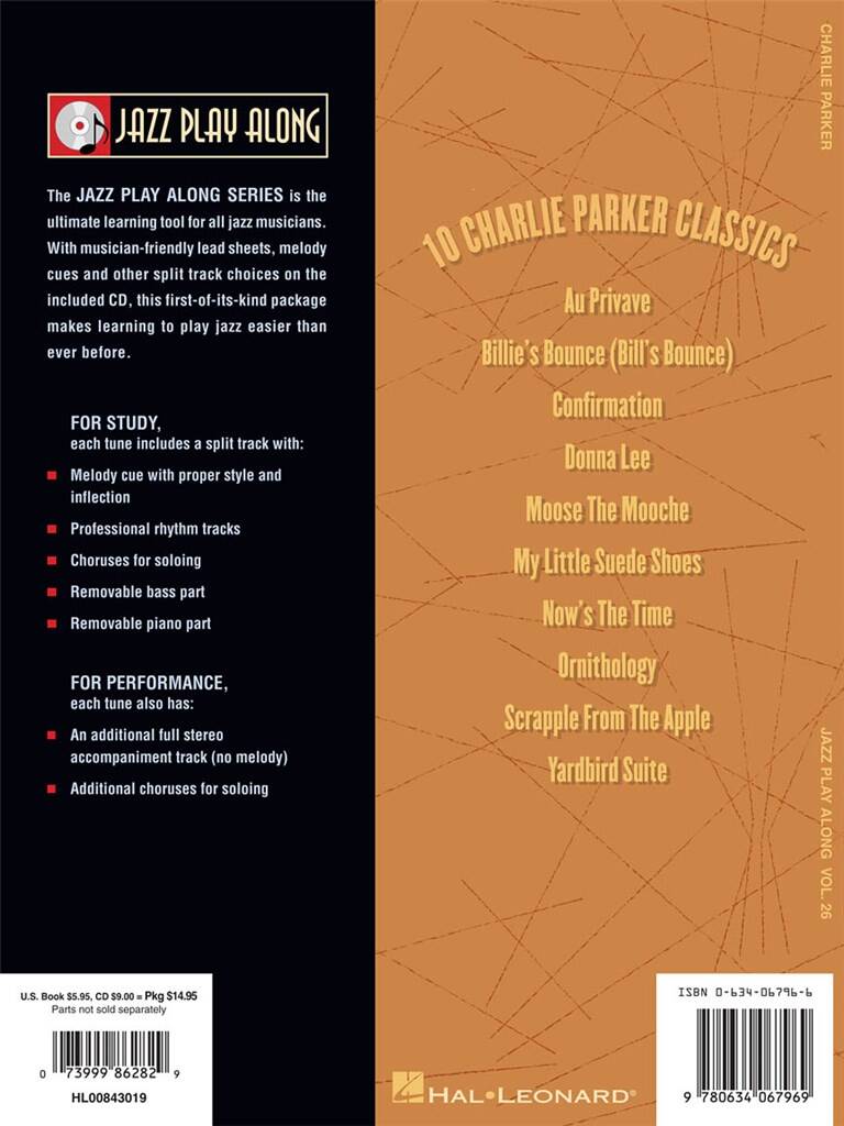 Jazz Play Along vol. 26: Charlie Parker