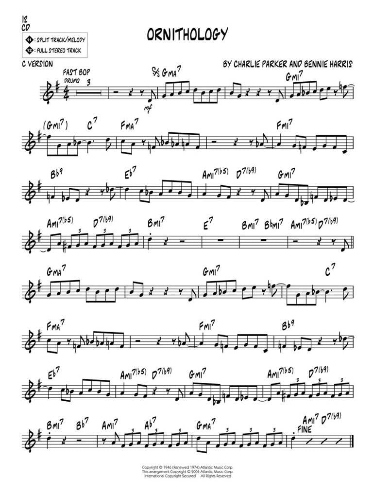 Jazz Play Along vol. 26: Charlie Parker