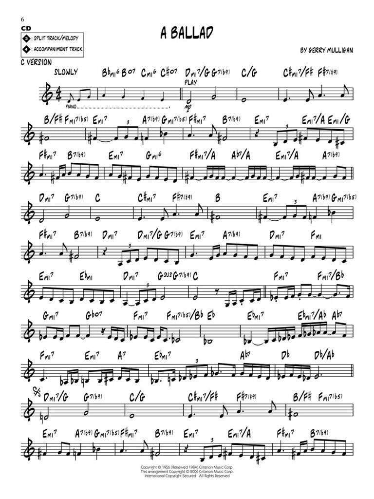 Jazz Play Along vol. 43: Gerry Mulligan Classics
