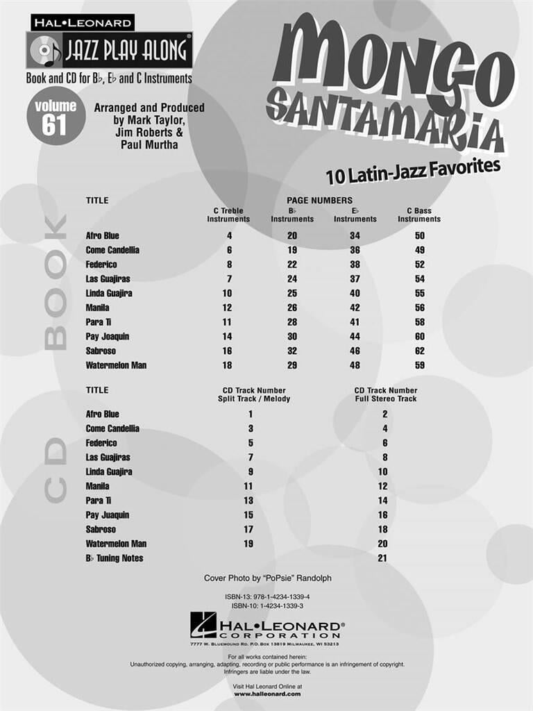 Jazz Play Along vol. 61: Mongo Santamaria