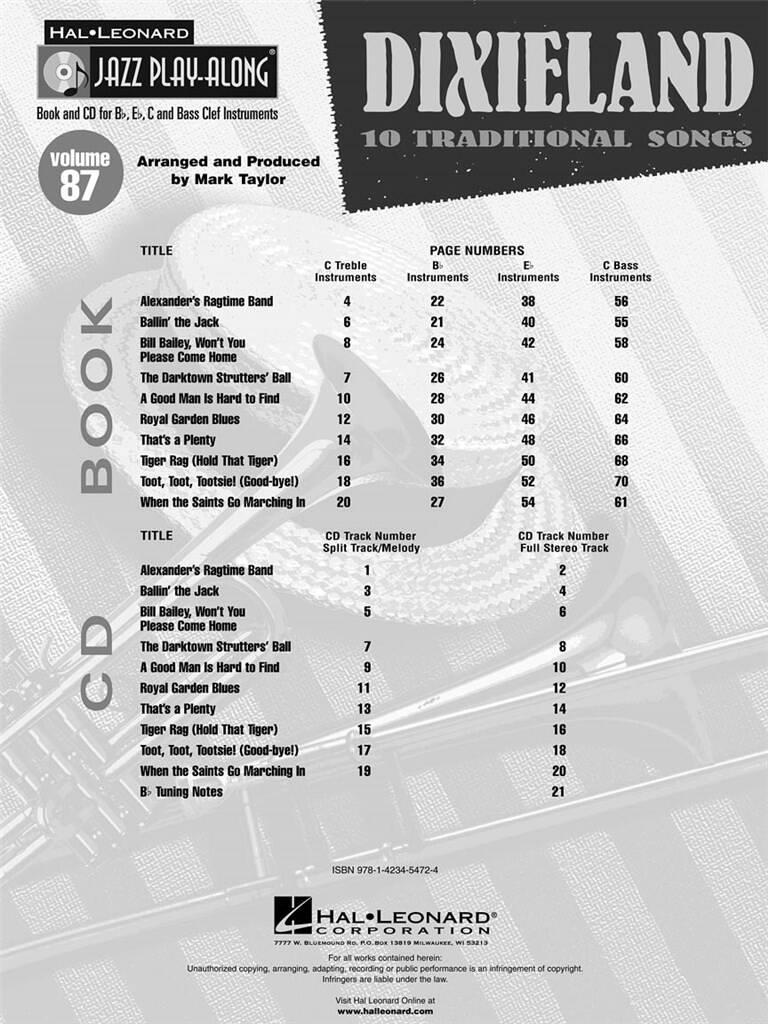Jazz Play Along vol. 87: Dixieland