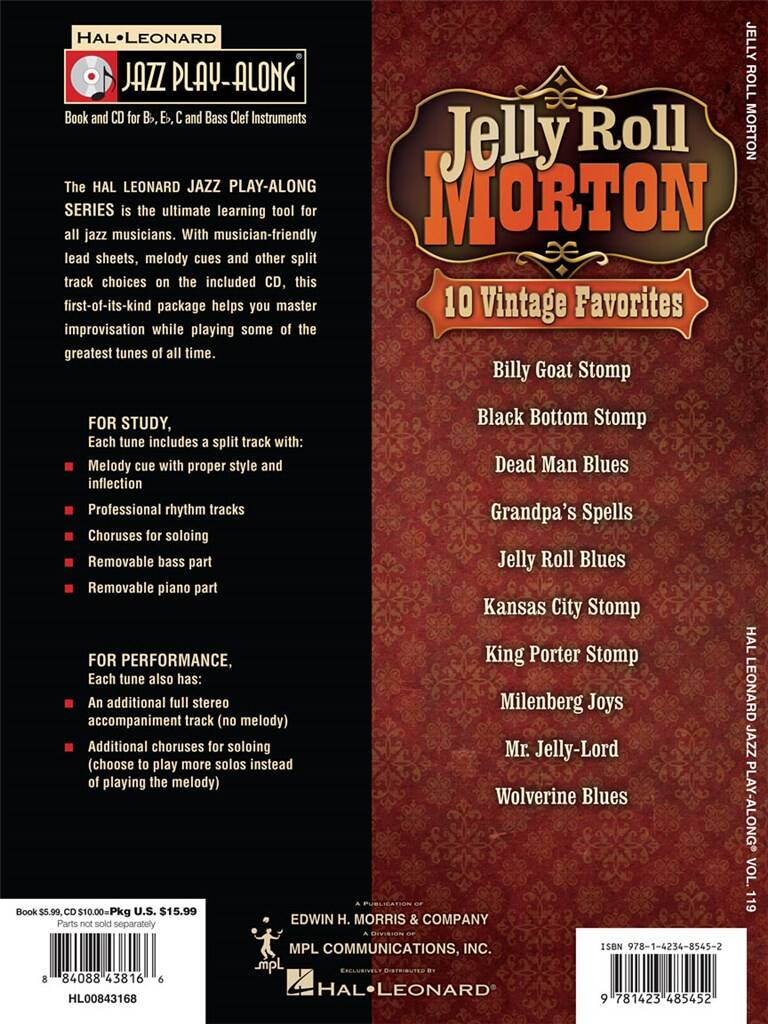 Jazz Play Along vol. 119: Jelly Roll Morton