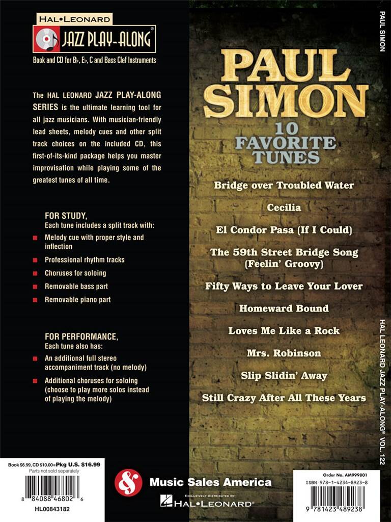 Jazz Play Along vol. 122: Paul Simon