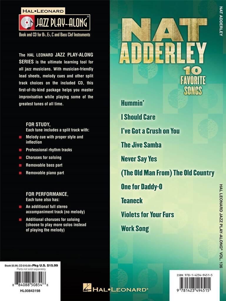 Jazz Play Along vol. 136: Nat Adderly