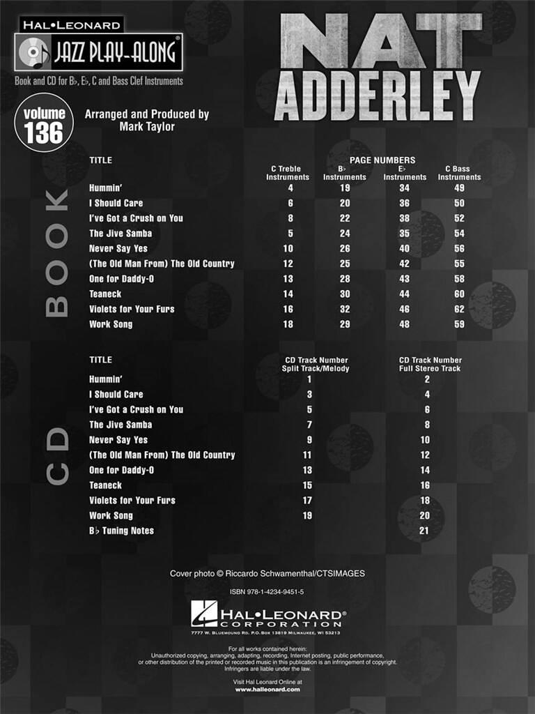 Jazz Play Along vol. 136: Nat Adderly
