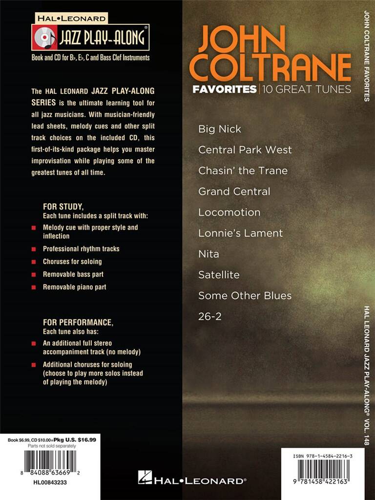 Jazz Play Along vol. 148: John Coltrane – Favorites
