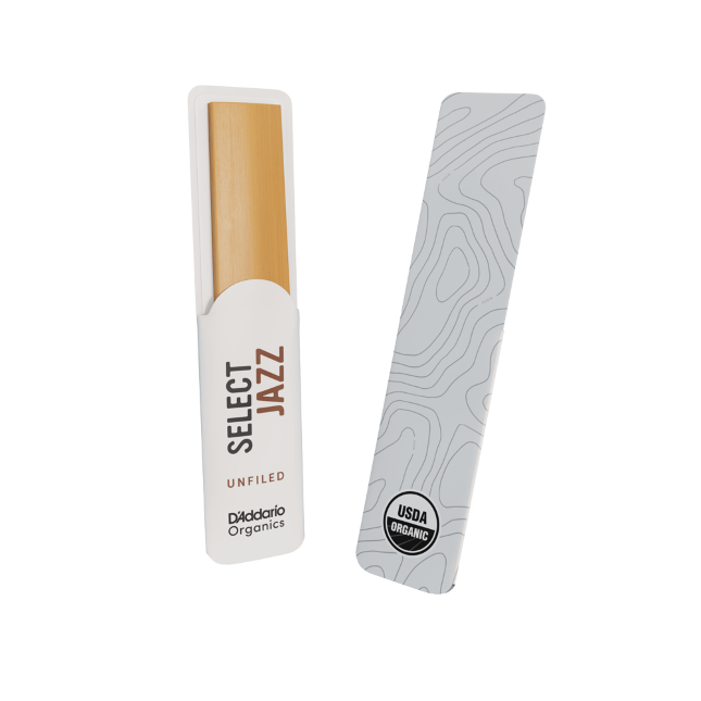 D'Addario Organic Select Jazz unfiled baritonsax riet per stuk