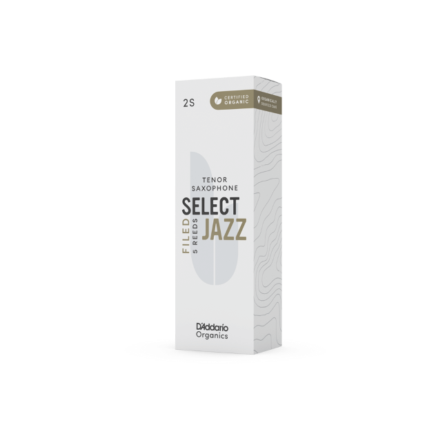 D'Addario Organic Select Jazz filed tenorsax riet per 5 stuks
