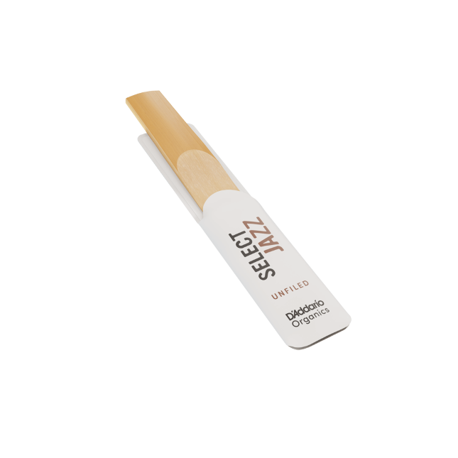D'Addario Organic Select Jazz unfiled tenorsax riet per 5 stuks